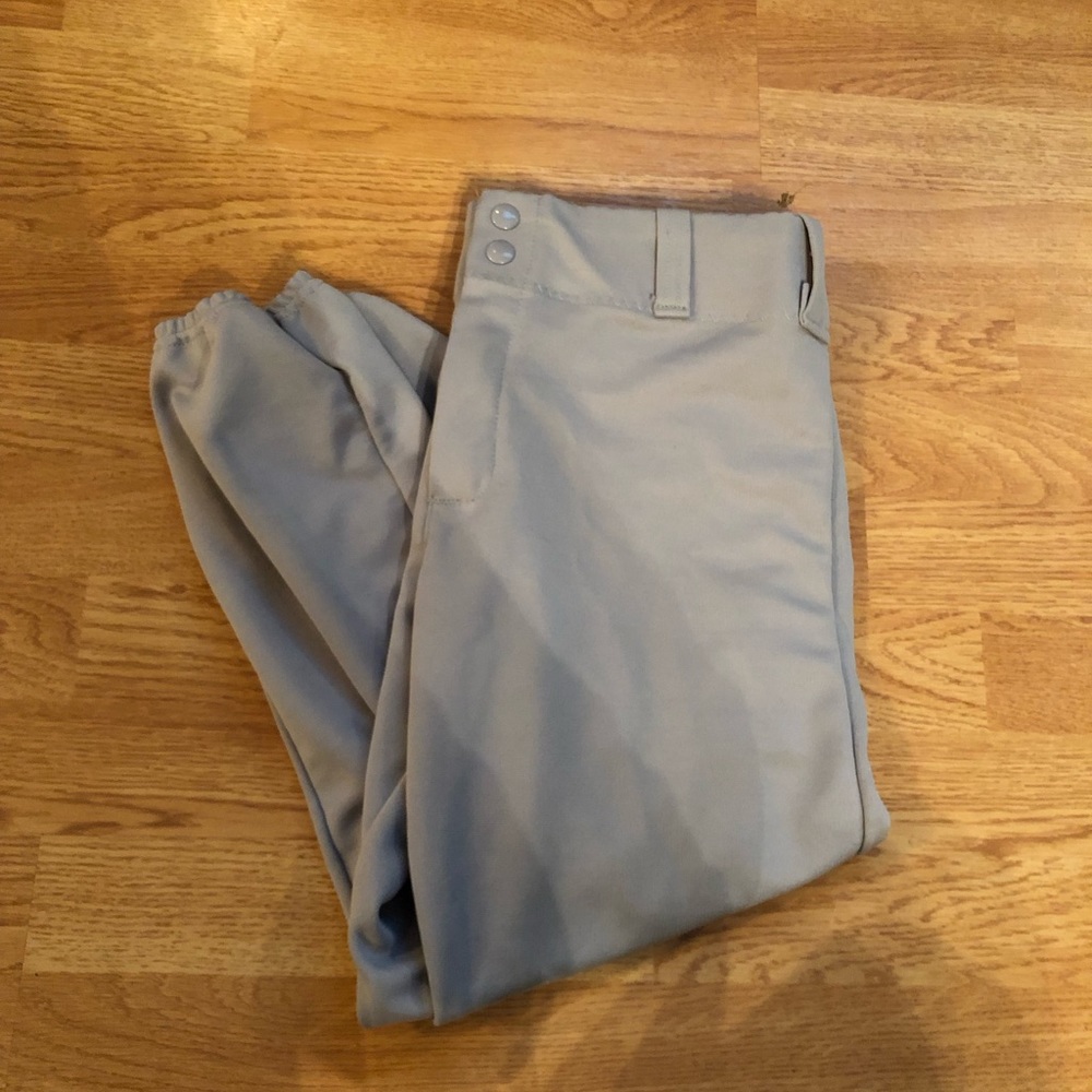 Alleson Gray Baseball Pants Youth XL